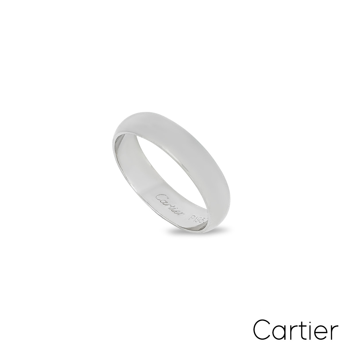 Cartier Platinum Alliance 1895 Wedding Ring B4059552